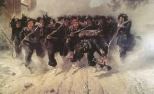 Michele Cammarano. Carica dei bersaglieri a Porta Pia. Napoli, Museo di Capodimonte.