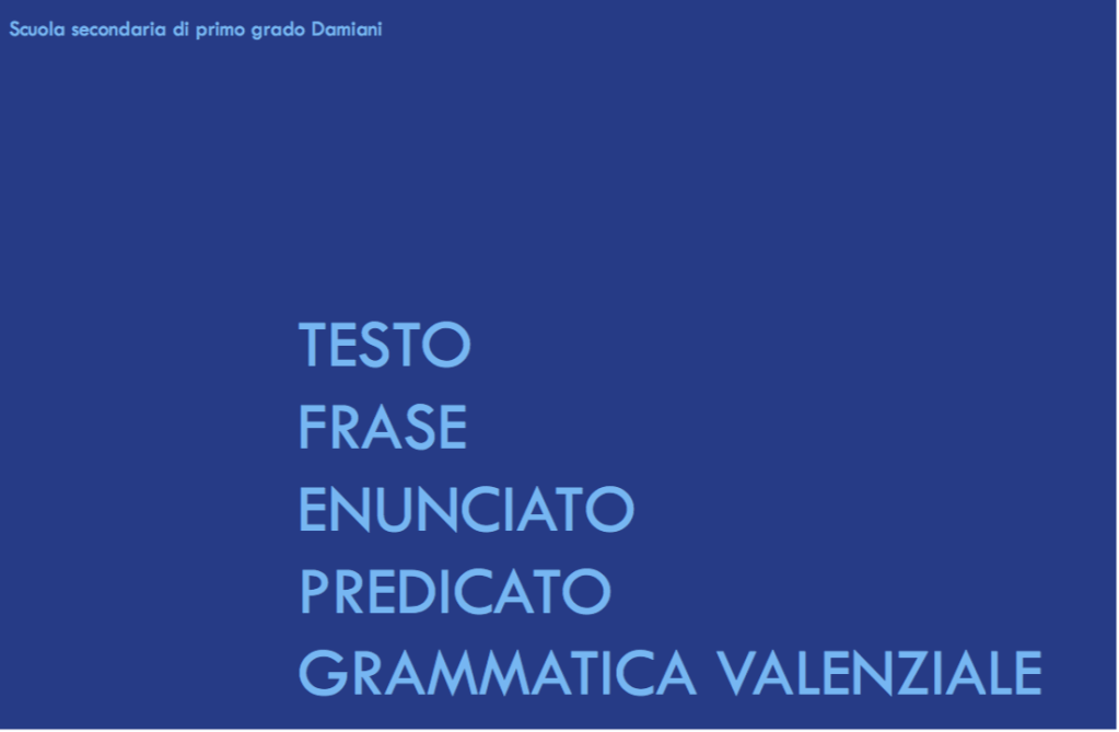 IL VERBO COME MOTORE DELLA&nbsp;FRASE