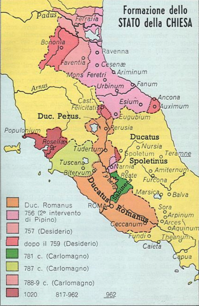 LAFORMAZIONE DELLO STATO DELLA CHIESA